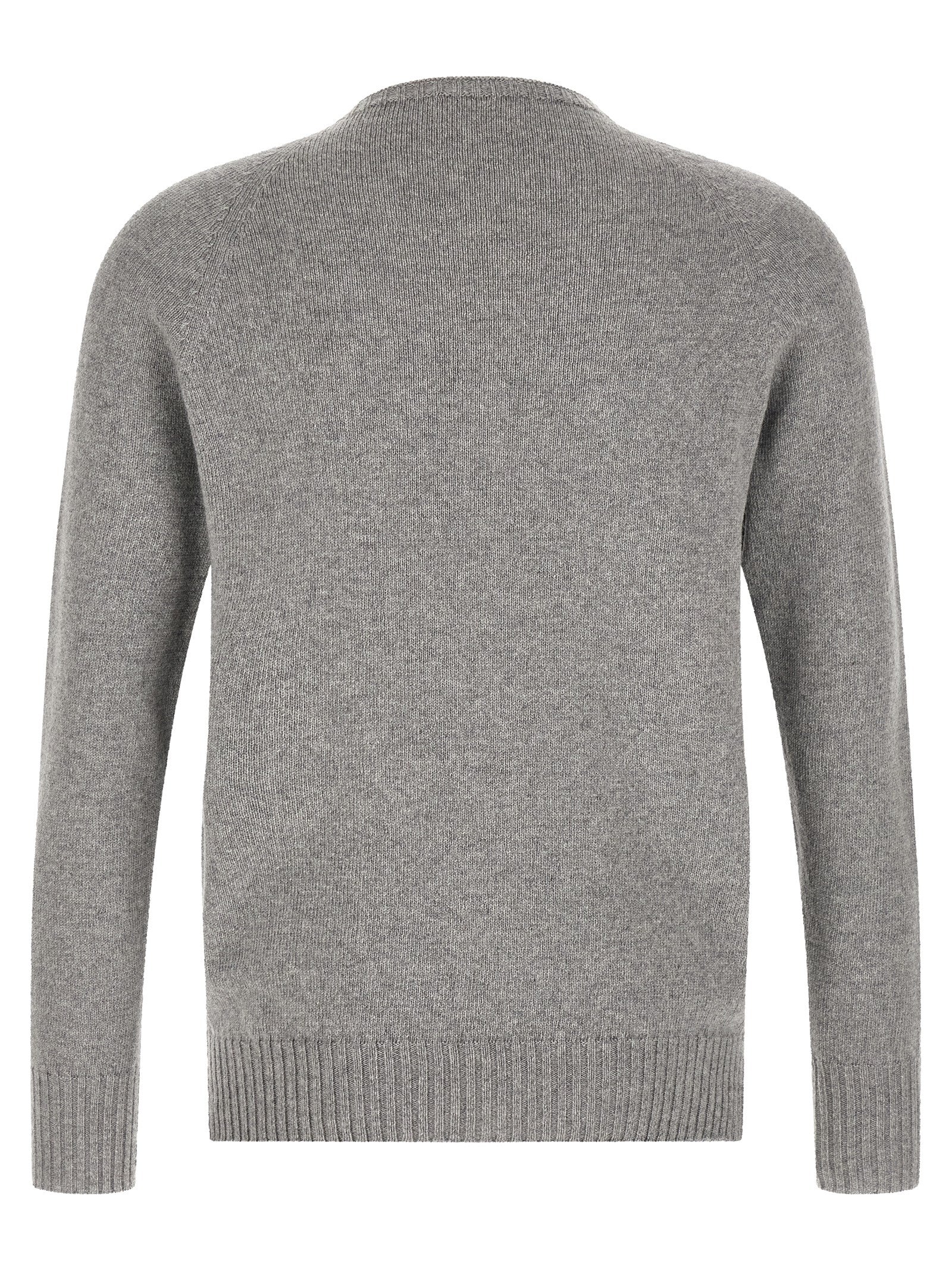 MA'RY'YA Grauer Kaschmir-Strickjacke