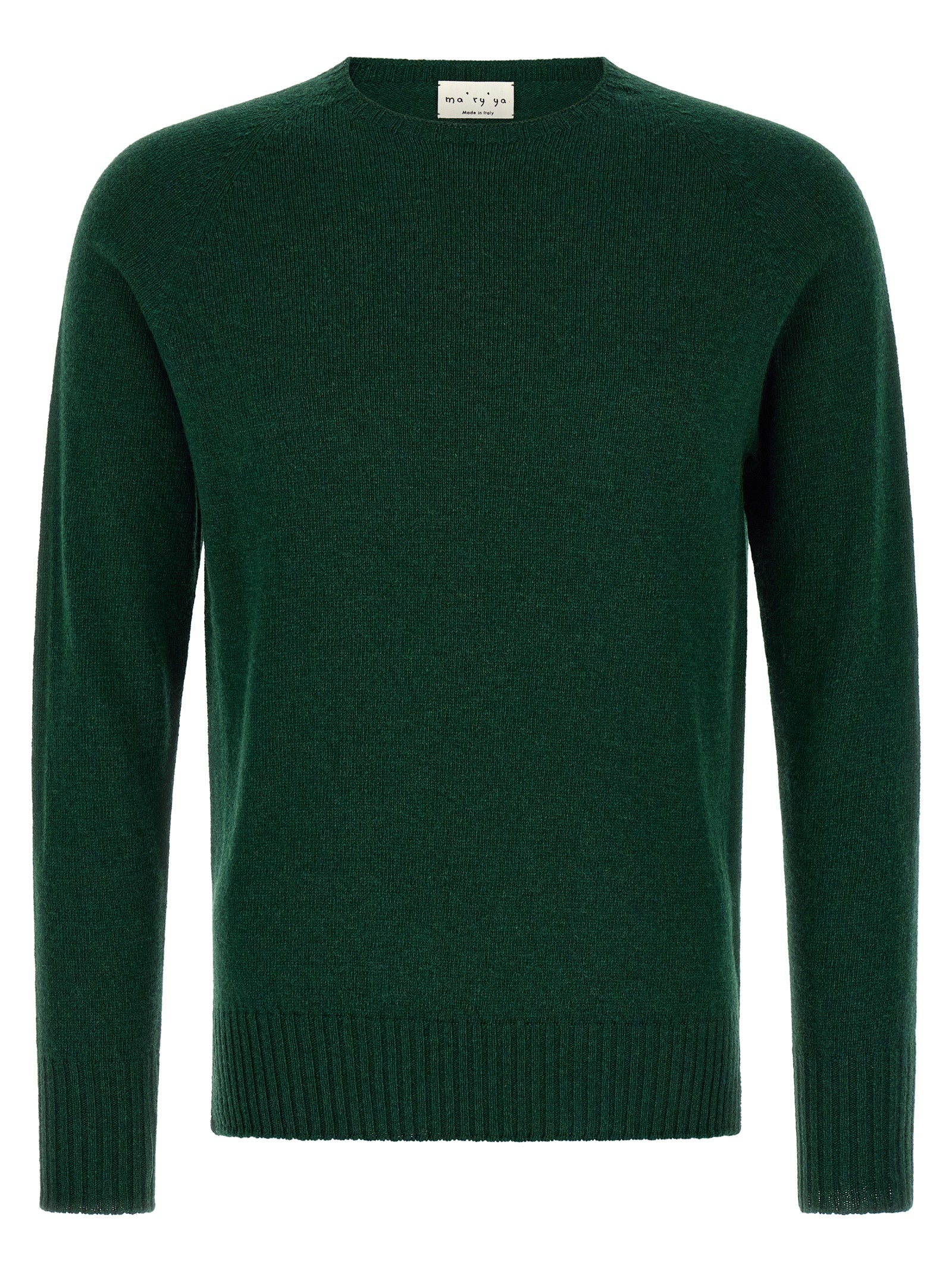 MA'RY'YA Zweifarbige Kaschmir-Strickjacke