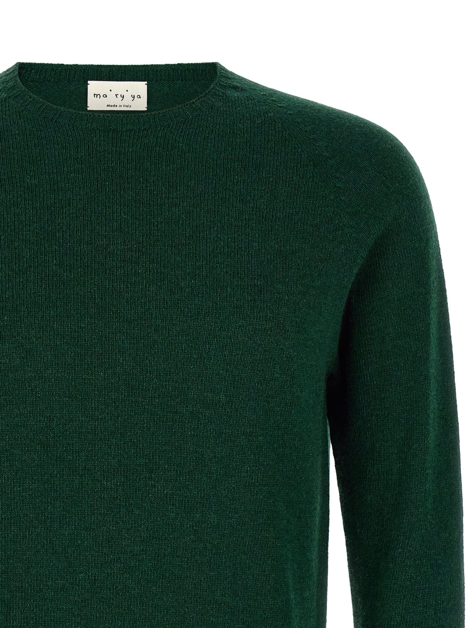 MA'RY'YA Zweifarbige Kaschmir-Strickjacke
