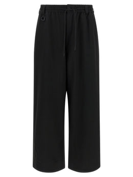Y-3 Schwarze Woll-Freizeithose