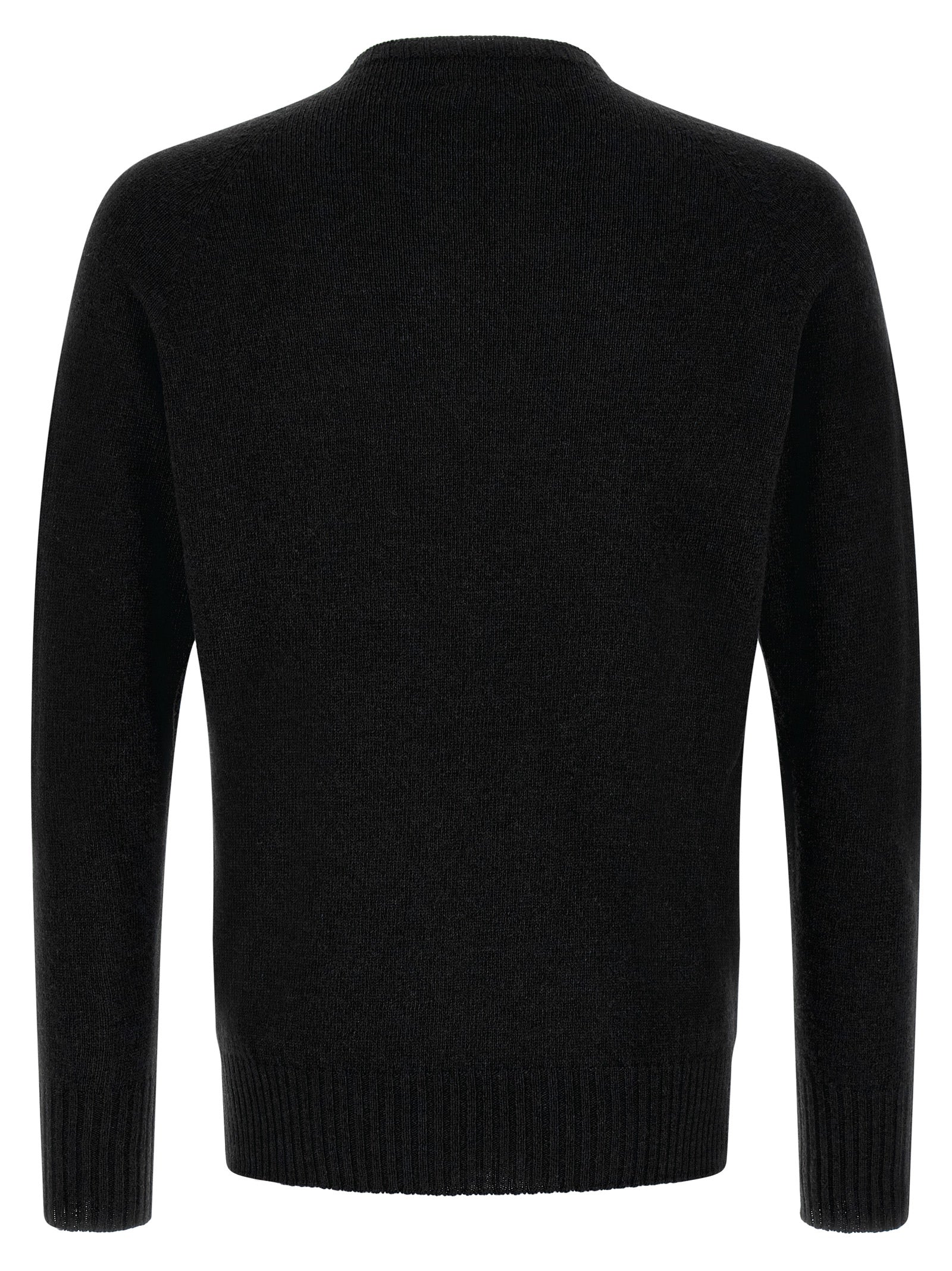 MA'RY'YA Schwarzer Kaschmir-Cardigan