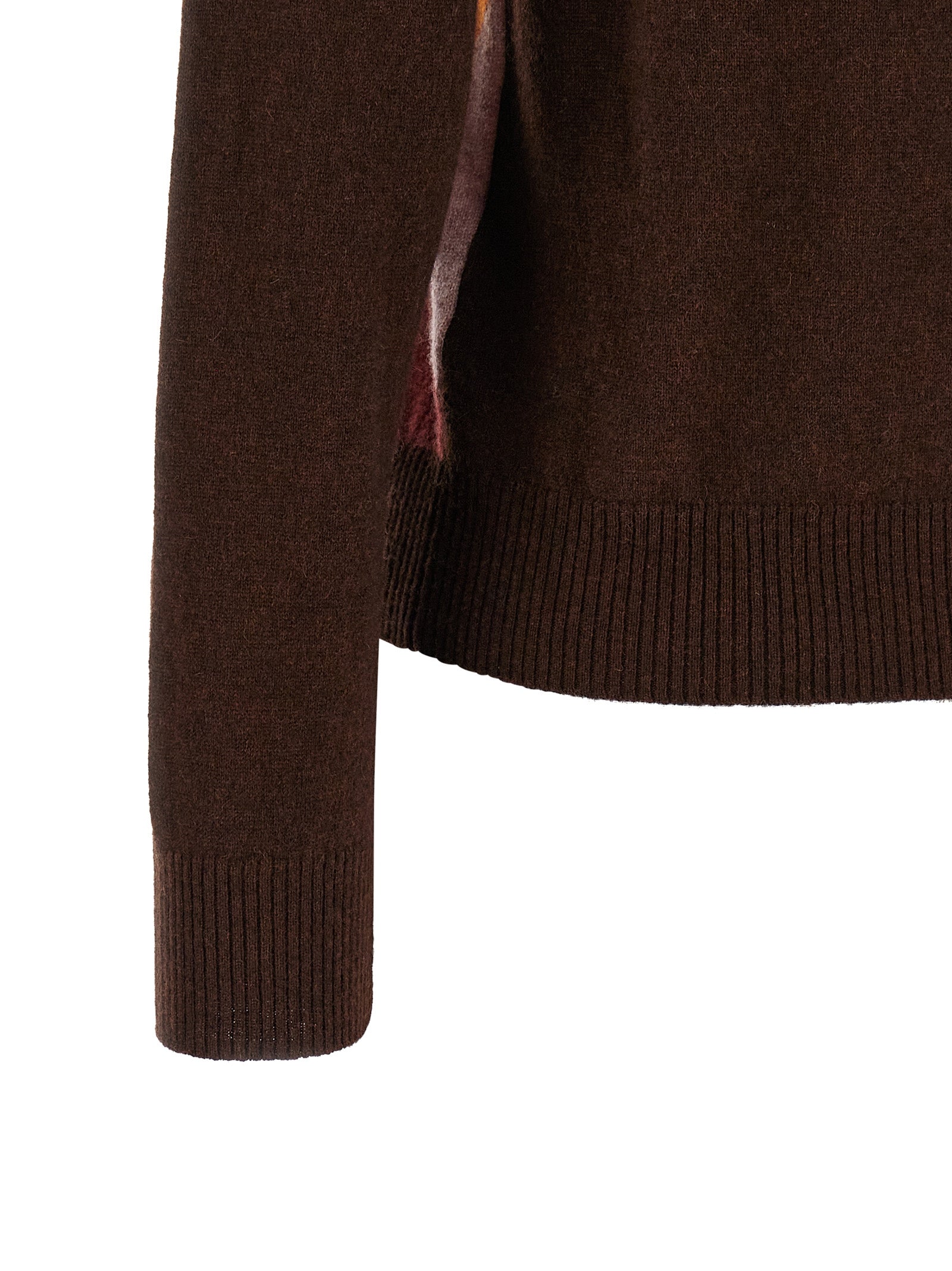 Ballantyne Brauner Kaschmir-Strickjacke