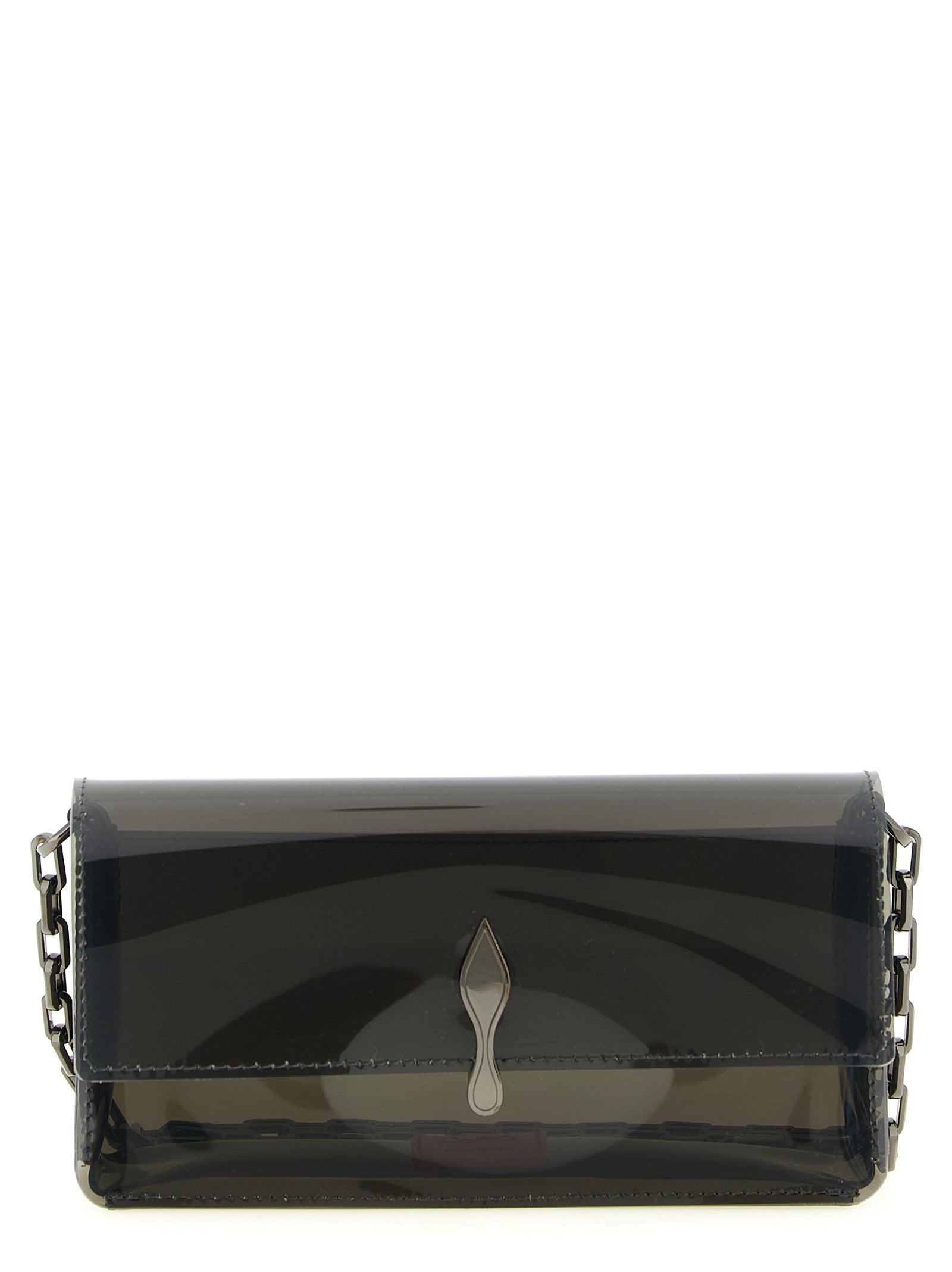 Christian Louboutin Schwarze PVC Clutch Bag