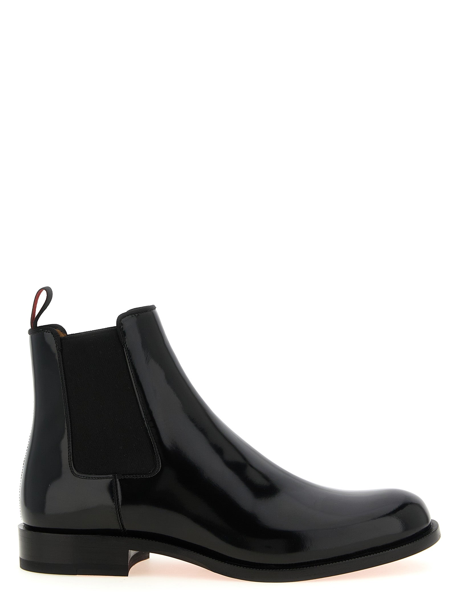 Christian Louboutin Schwarze Chelsea Boots aus Kalbsleder