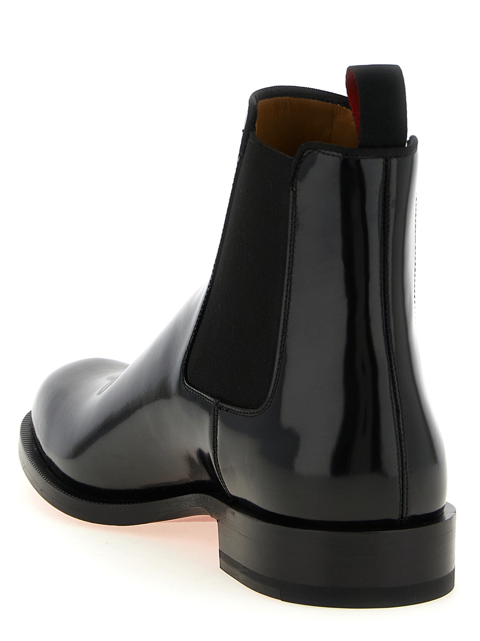 Christian Louboutin Schwarze Chelsea Boots aus Kalbsleder