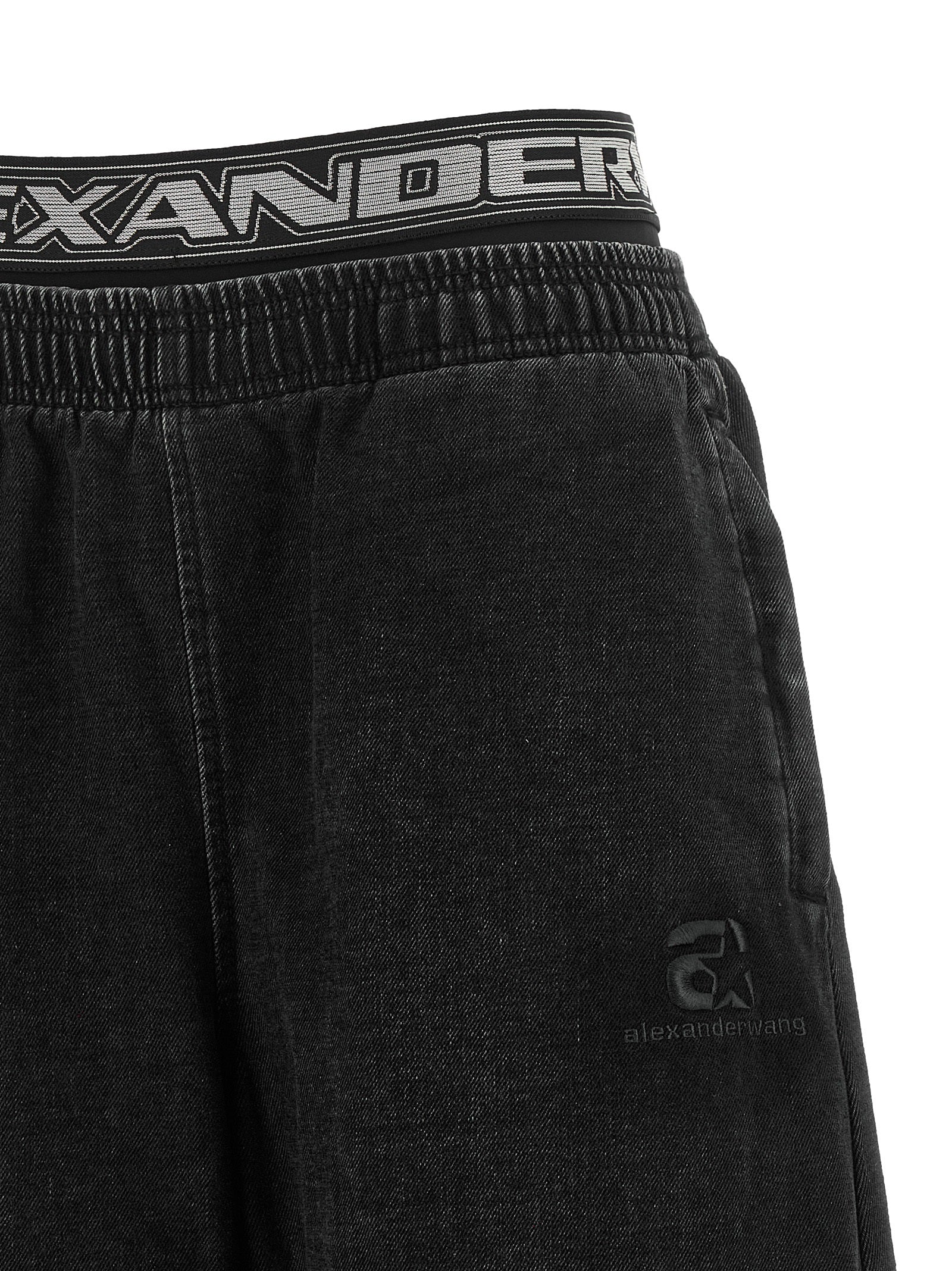 Alexander Wang Schwarze Baumwolljeans im Relaxed Fit