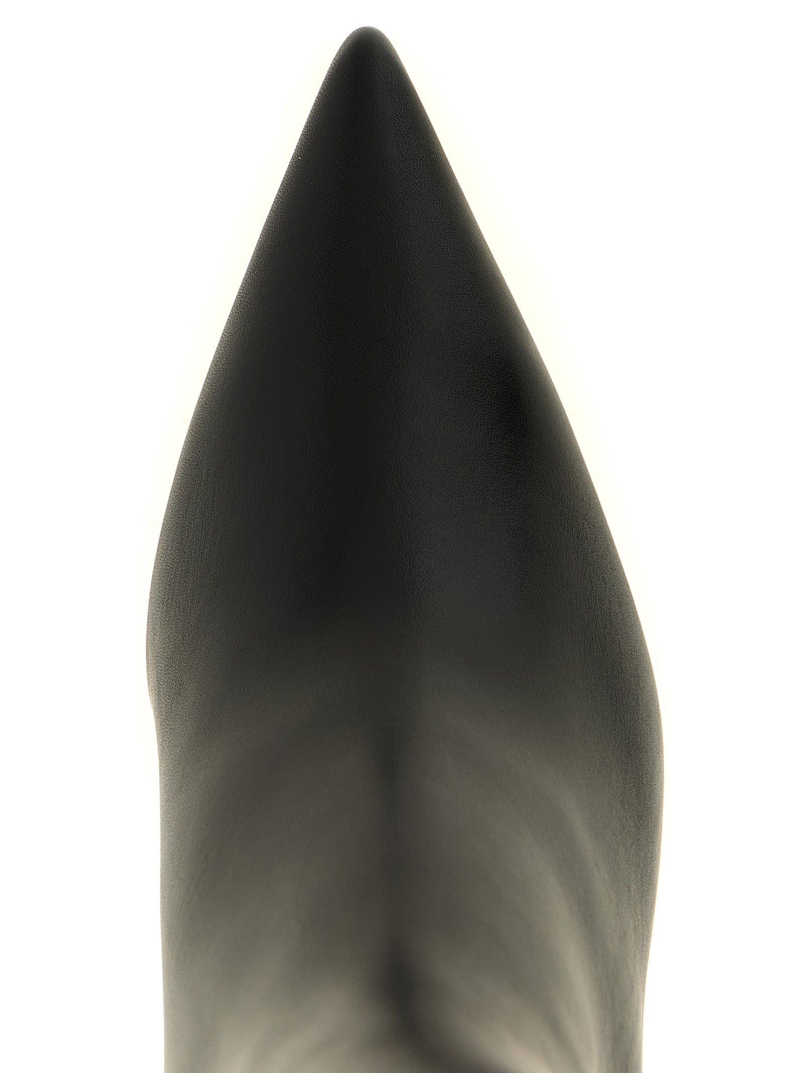 Christian Louboutin Schwarzes Kalbsleder Over-the-Knee