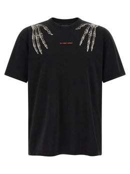 44 Label Group Schwarzes Baumwoll-T-Shirt