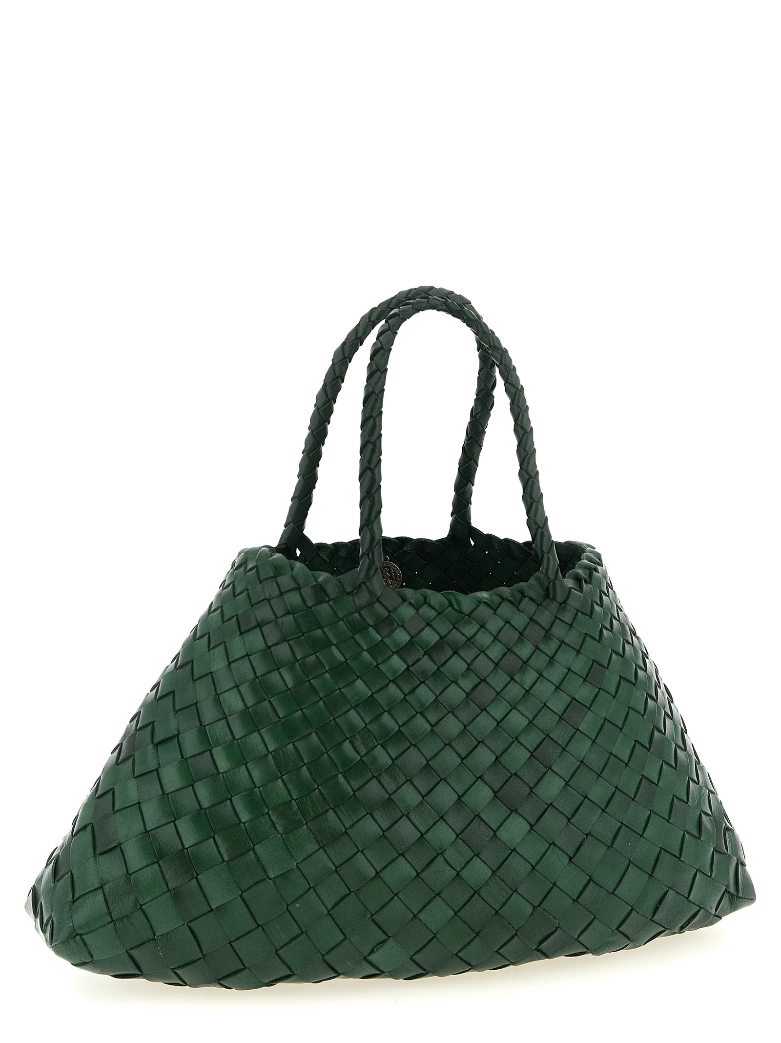 Dragon Diffusion Zweifarbige Kalbsleder-Handtasche