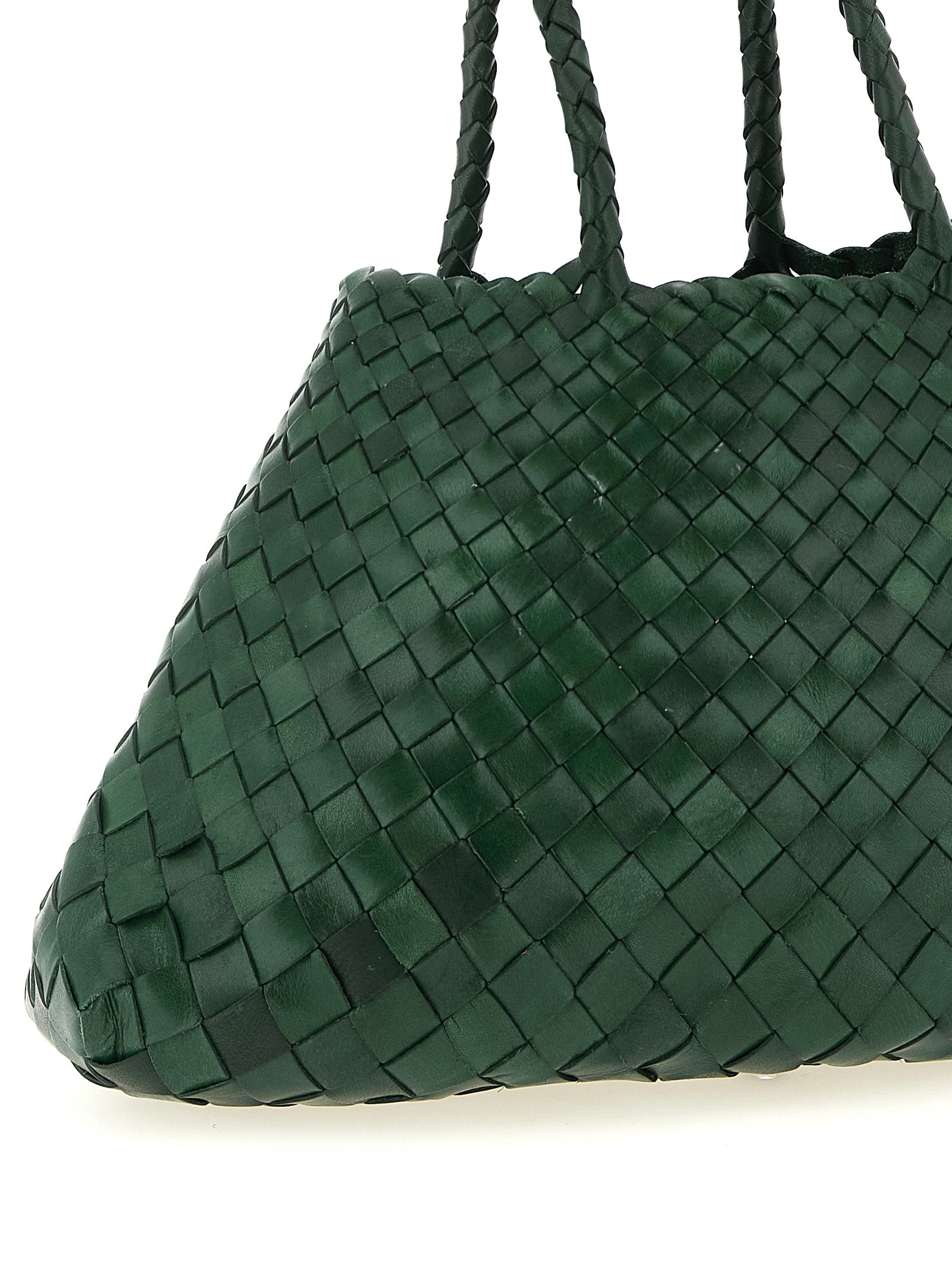 Dragon Diffusion Zweifarbige Kalbsleder-Handtasche