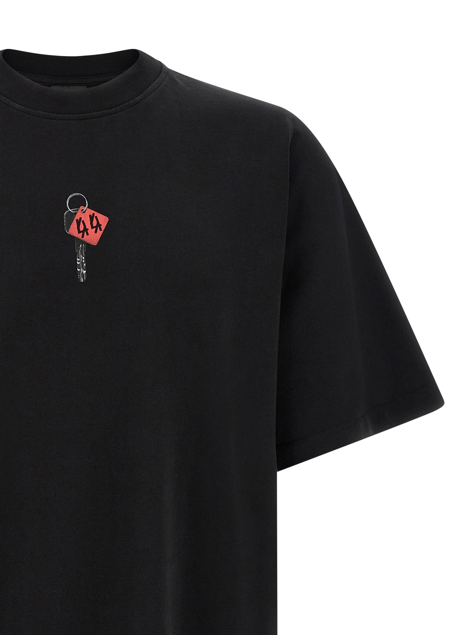 44 Label Group Schwarzer Baumwoll-Sportswear-Artikel