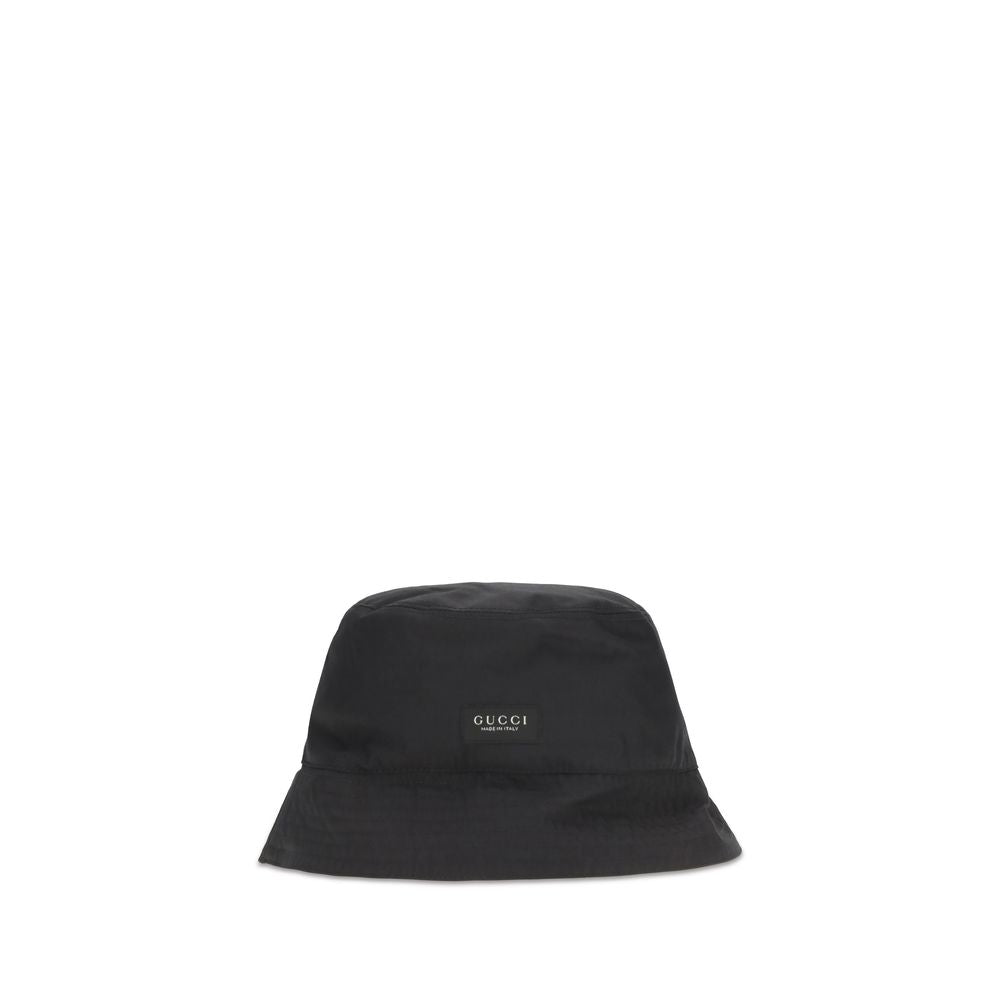 Gucci Schwarzer Baumwoll-Bucket Hat