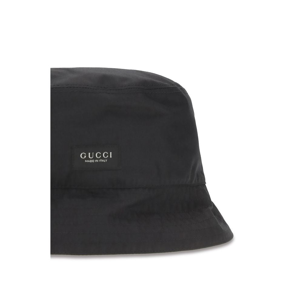 Gucci Schwarzer Baumwoll-Bucket Hat