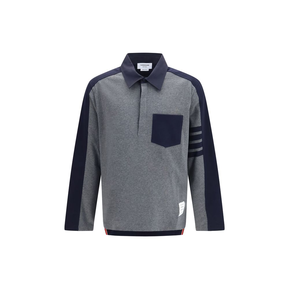Thom Browne Graues Baumwoll-Sweatshirt