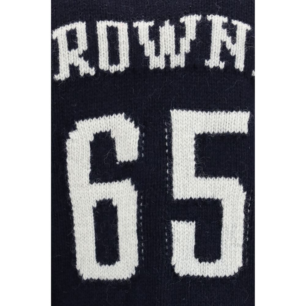 Thom Browne Blauer Wollcardigan Oves Aries