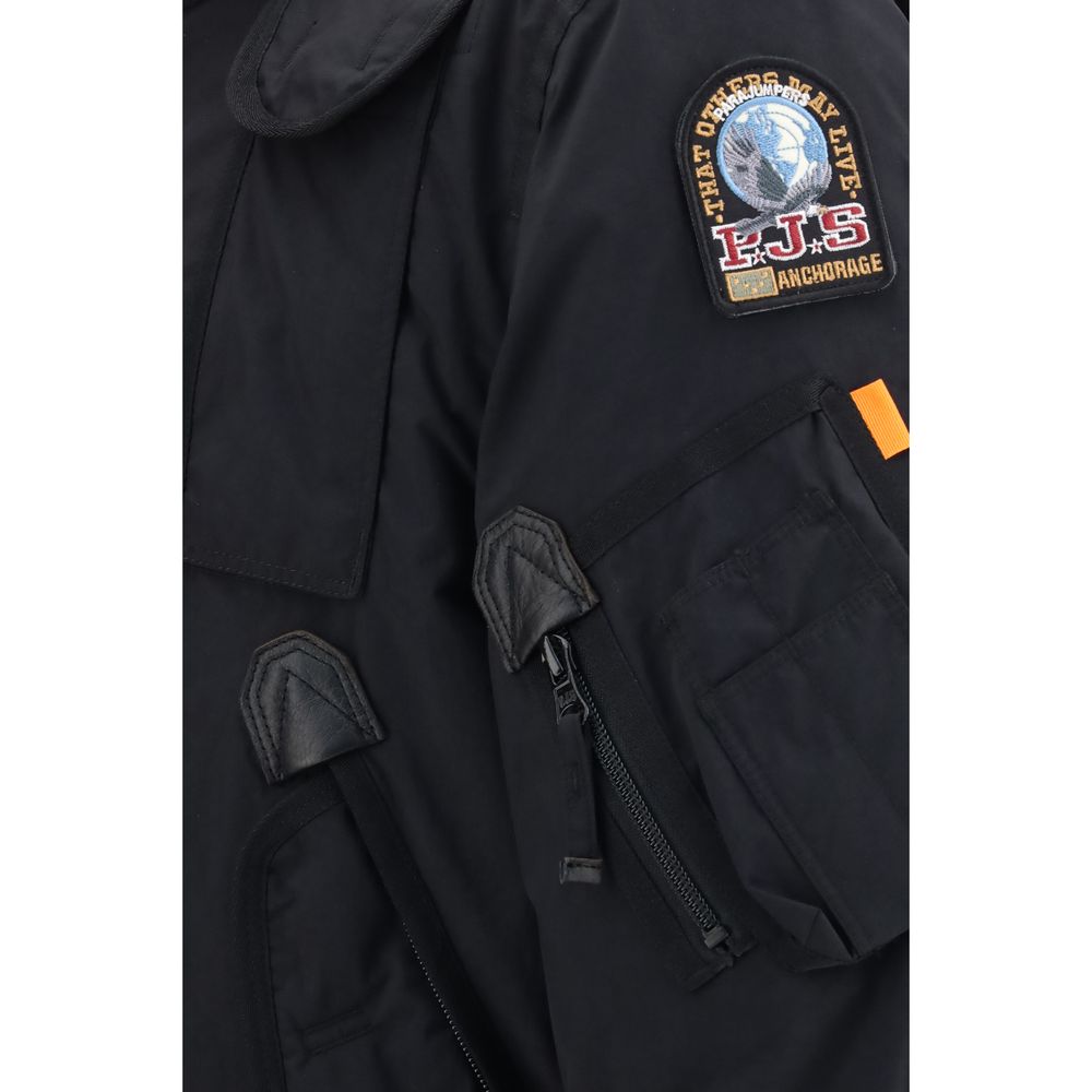 Parajumpers Schwarzer Bomber aus Polyamid