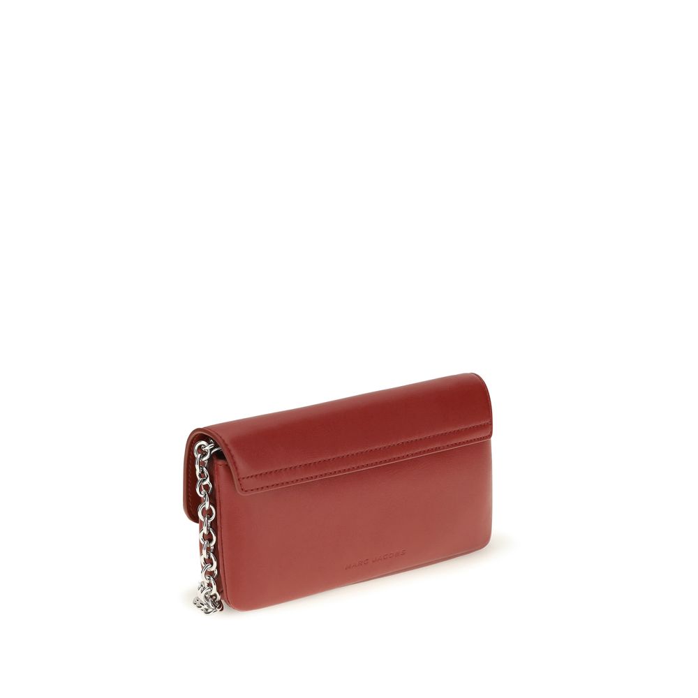 Marc Jacobs Schultertasche aus rotem Kalbsleder Bos Taurus