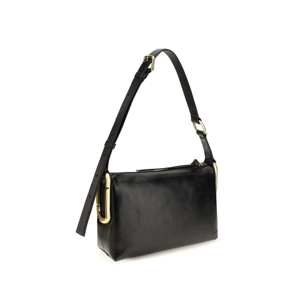 Marc Jacobs Schwarze Bos Taurus Kalbsleder Schultertasche