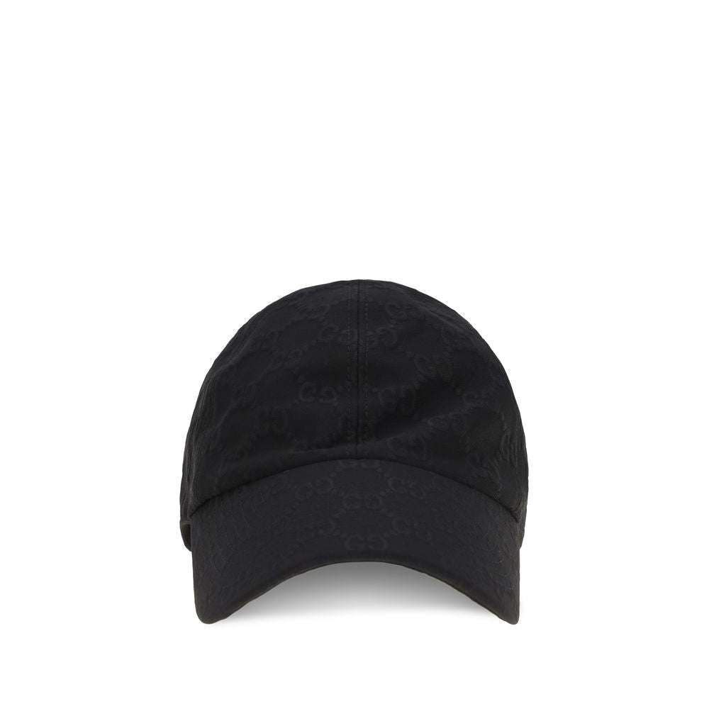 Gucci Schwarze Baumwollkappe (Baseball Cap)