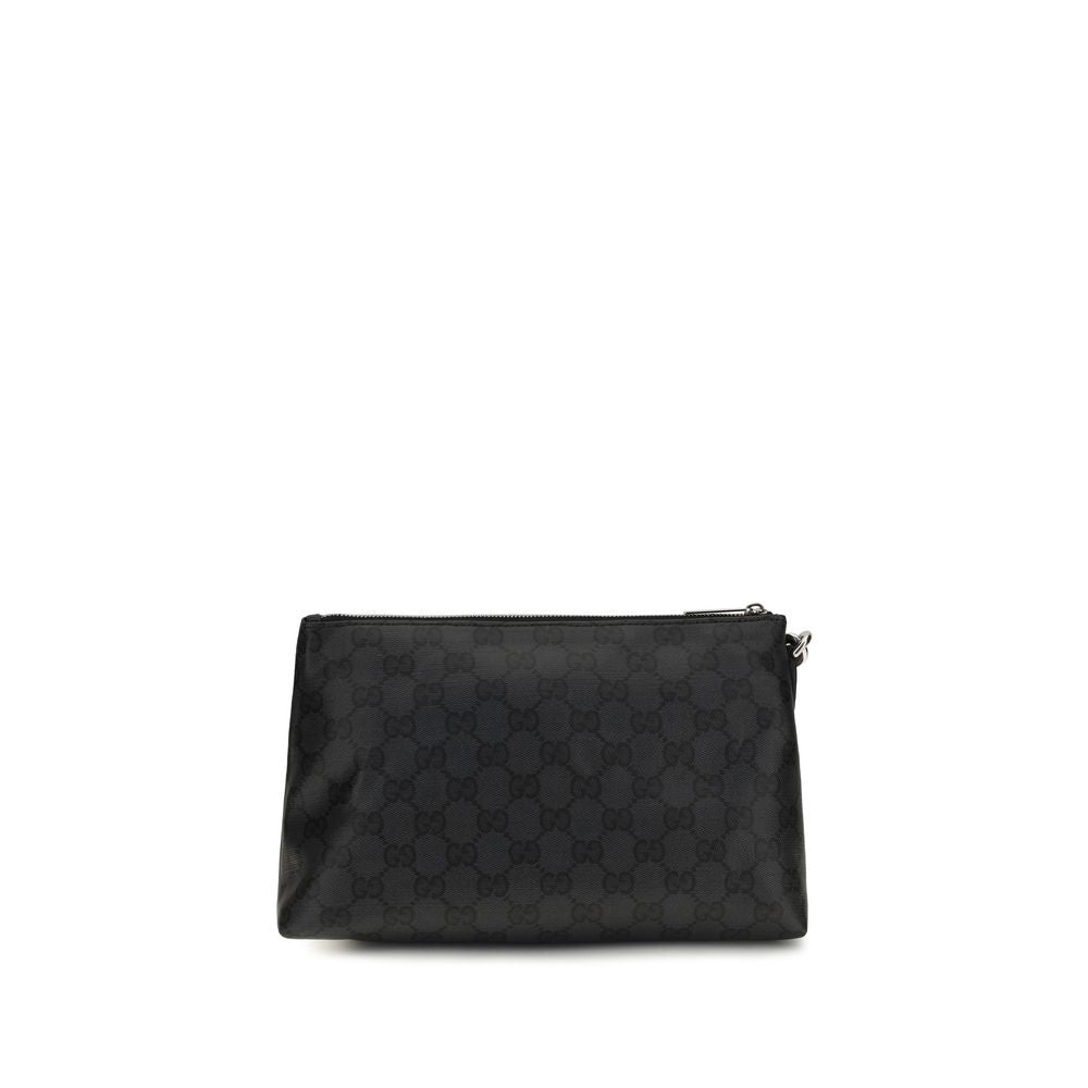 Gucci Schwarze Stoffhandtasche