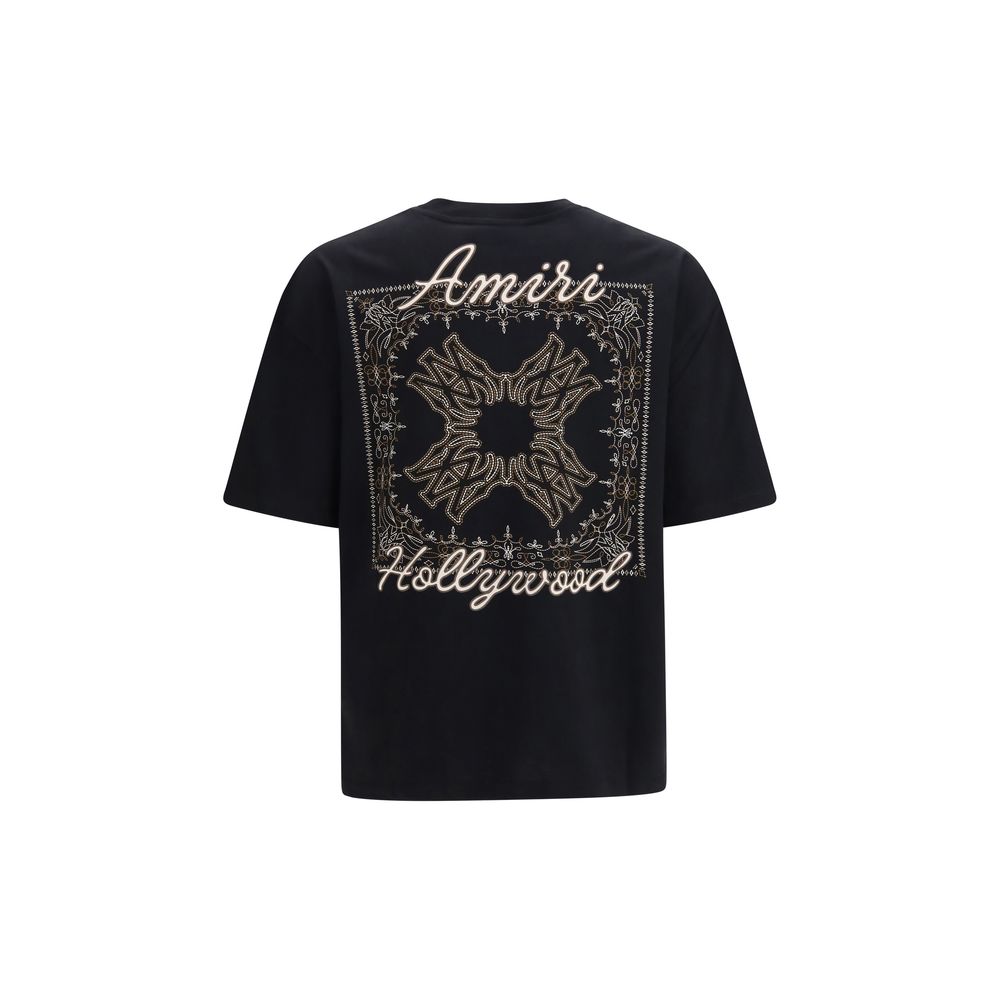 Amiri Schwarzes Baumwoll-T-Shirt