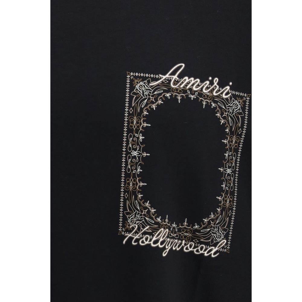 Amiri Schwarzes Baumwoll-T-Shirt