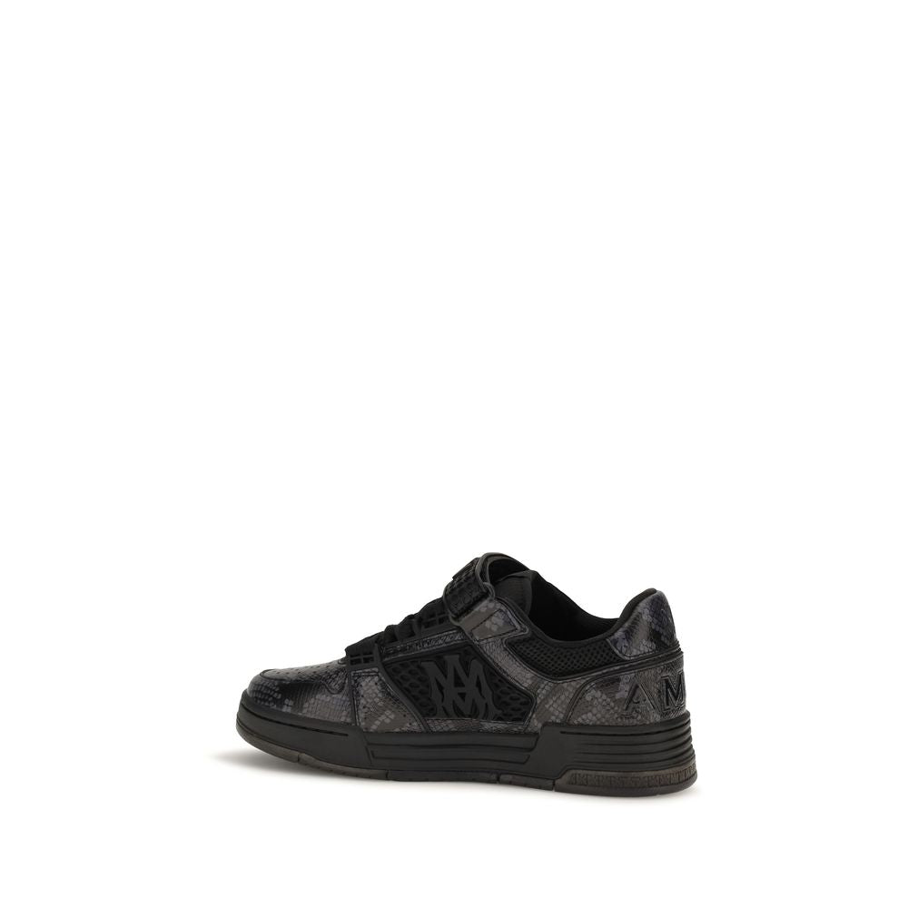 Amiri Schwarze Bos Taurus Kalbsleder Sneaker