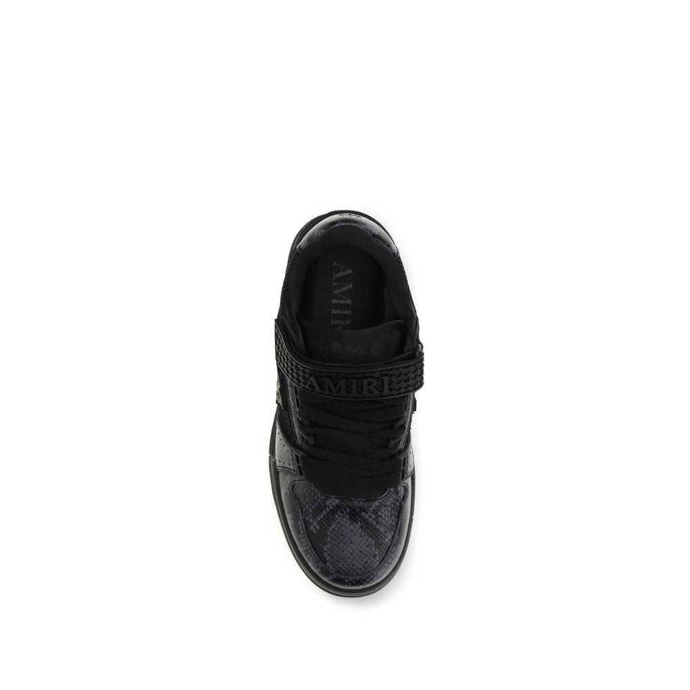 Amiri Schwarze Bos Taurus Kalbsleder Sneaker
