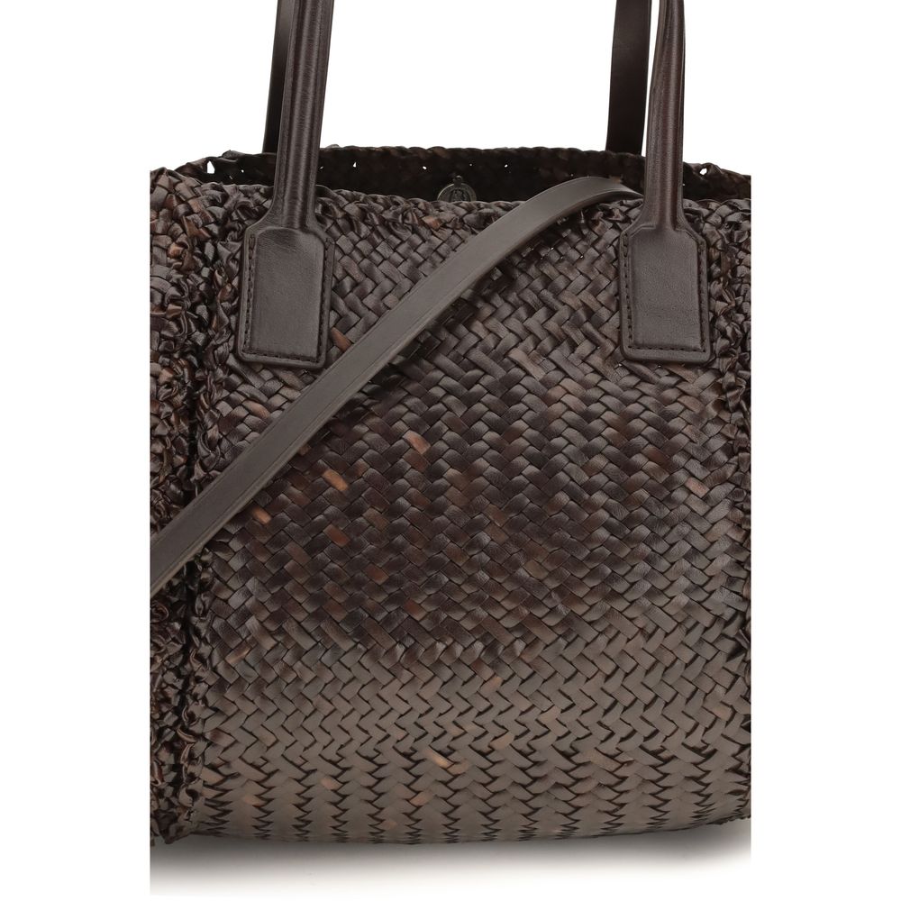 Dragon Diffusion Braune Kalbsleder Bos Taurus Handtasche