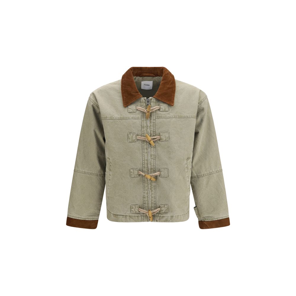 FOUND Baumwolljacke in Zweifarbenoptik