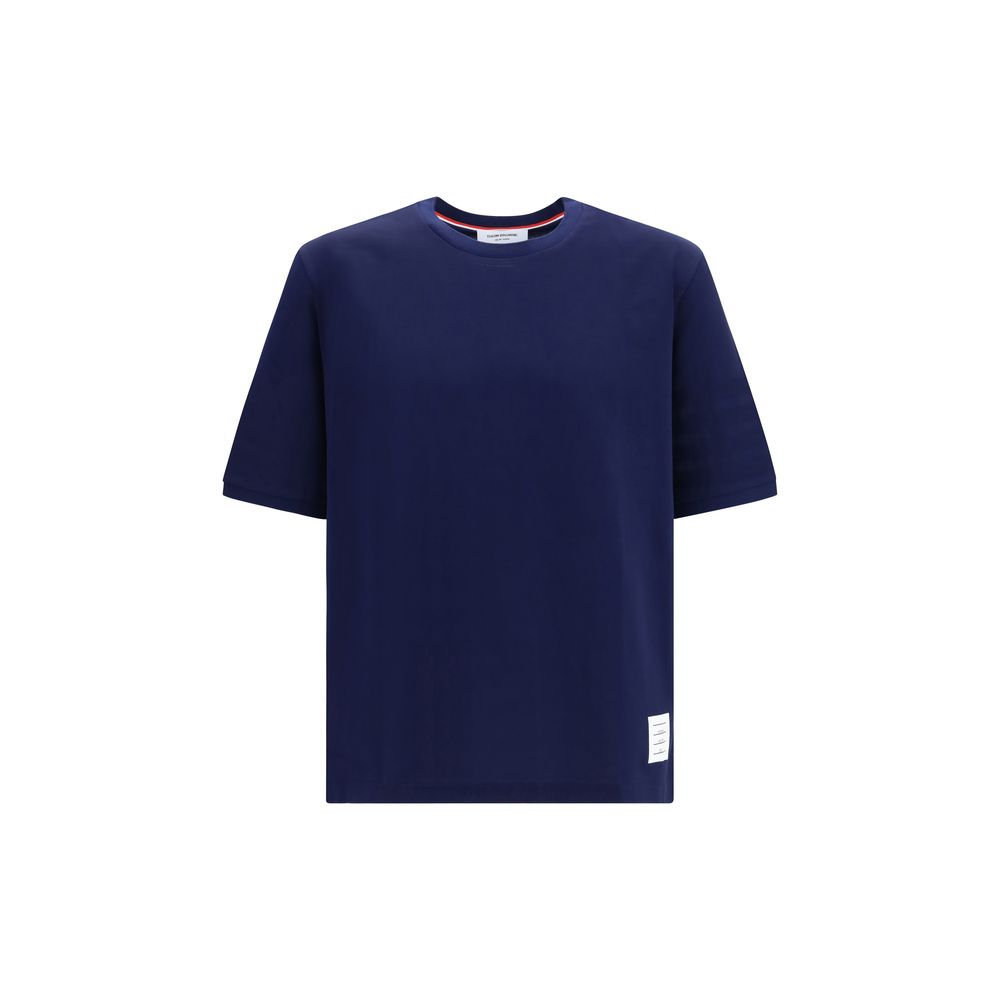 Thom Browne Blaues Baumwoll-T-Shirt