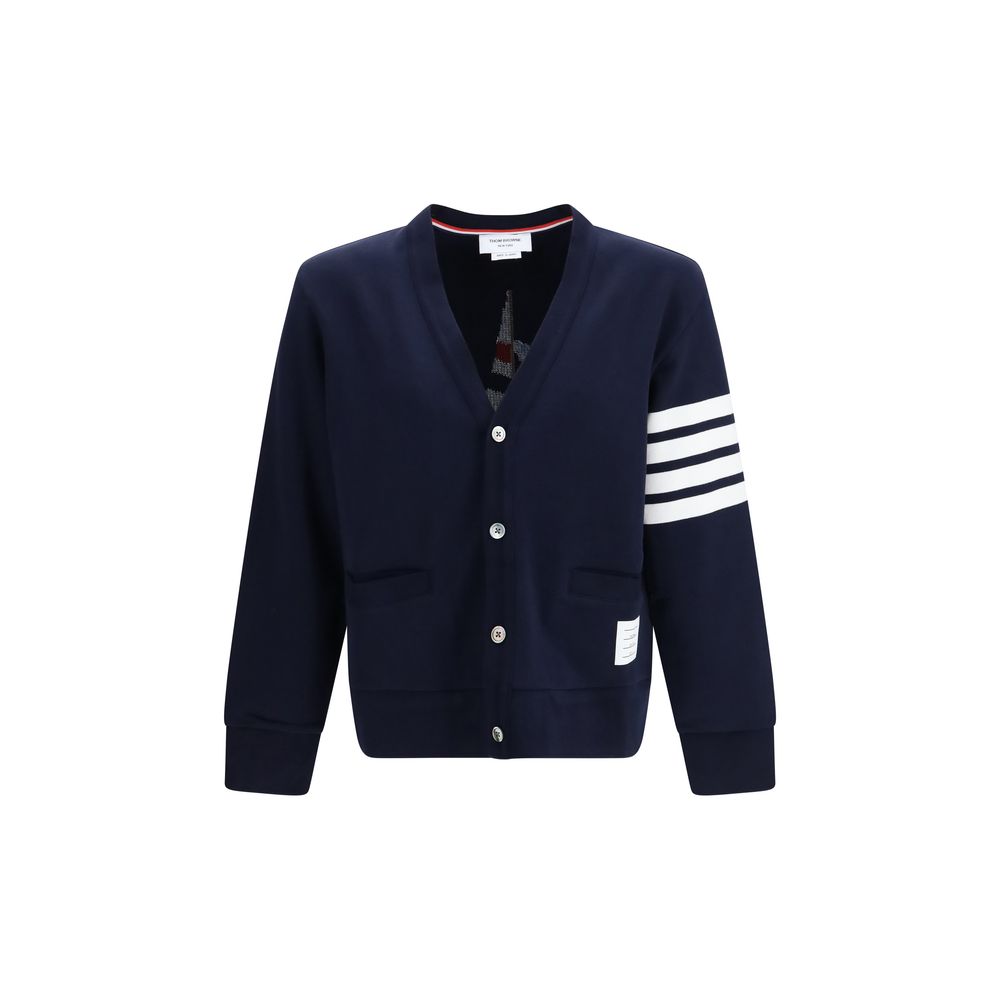 Thom Browne Blauer Baumwollcardigan