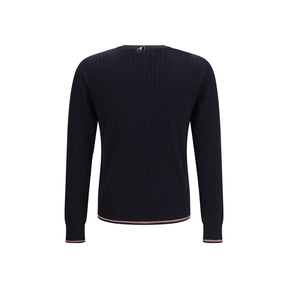 Thom Browne Blauer Wollpullover Oves Aries