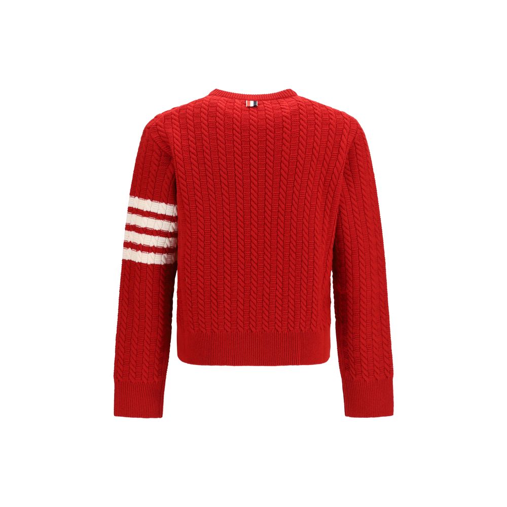 Thom Browne Pullover aus Wolle Ovis Aries in Rot