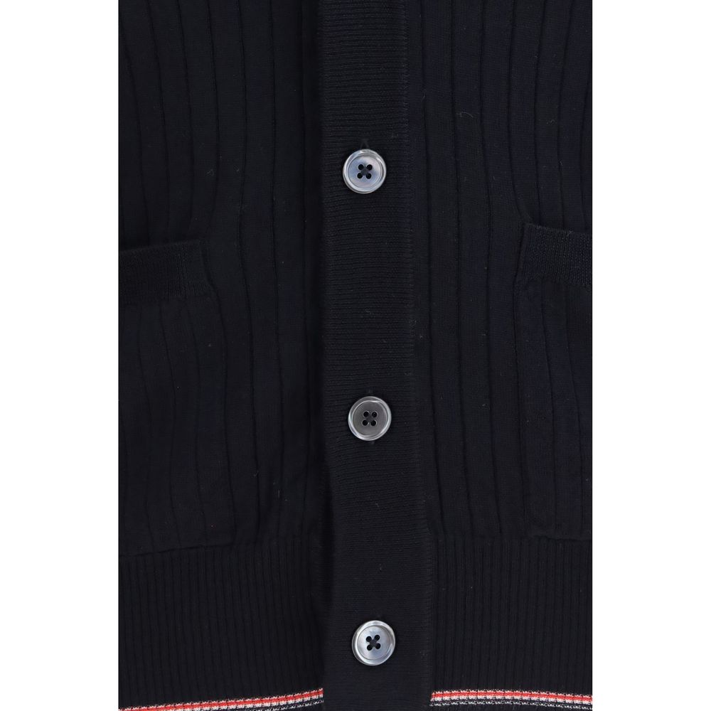Thom Browne Blauer Wollcardigan Oves Aries