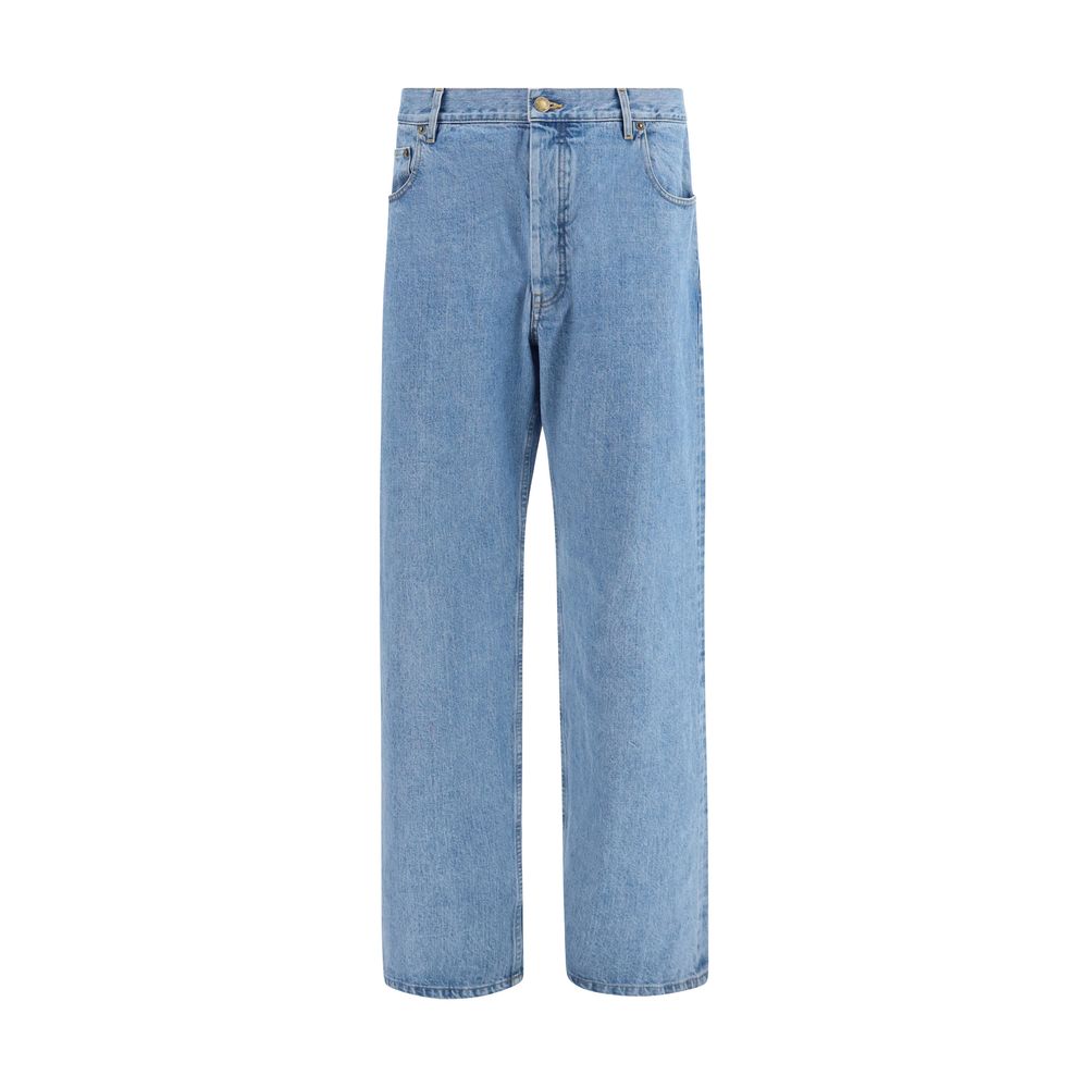 Thom Browne Blaue Baumwolljeans im Relaxed Fit