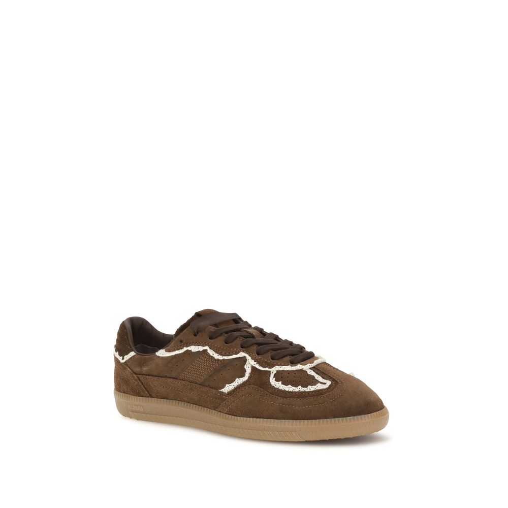 Alohas Braune Wildleder-Sneaker mit niedrigem Schaft