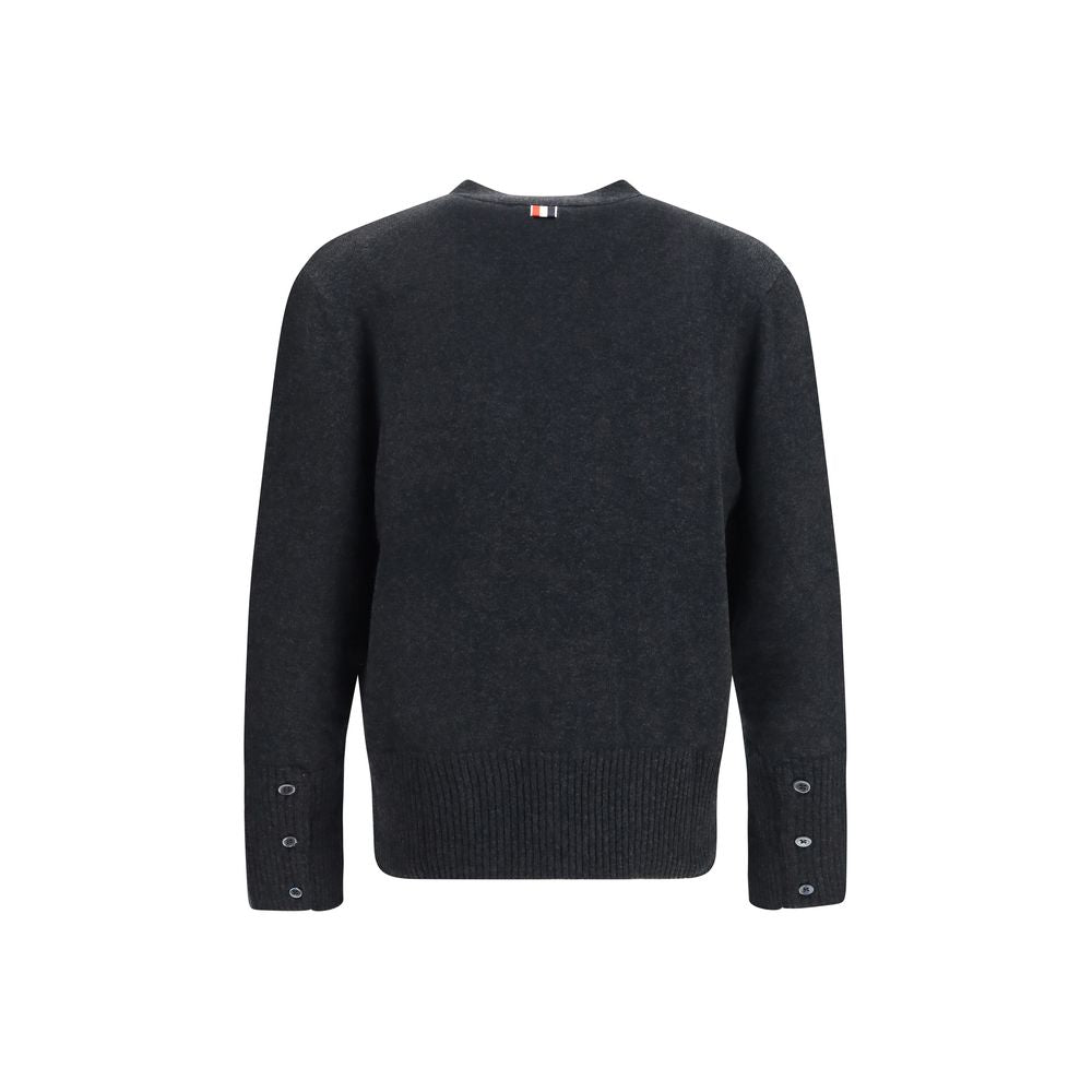 Thom Browne Grauer Woll Cardigan Ovis Aries