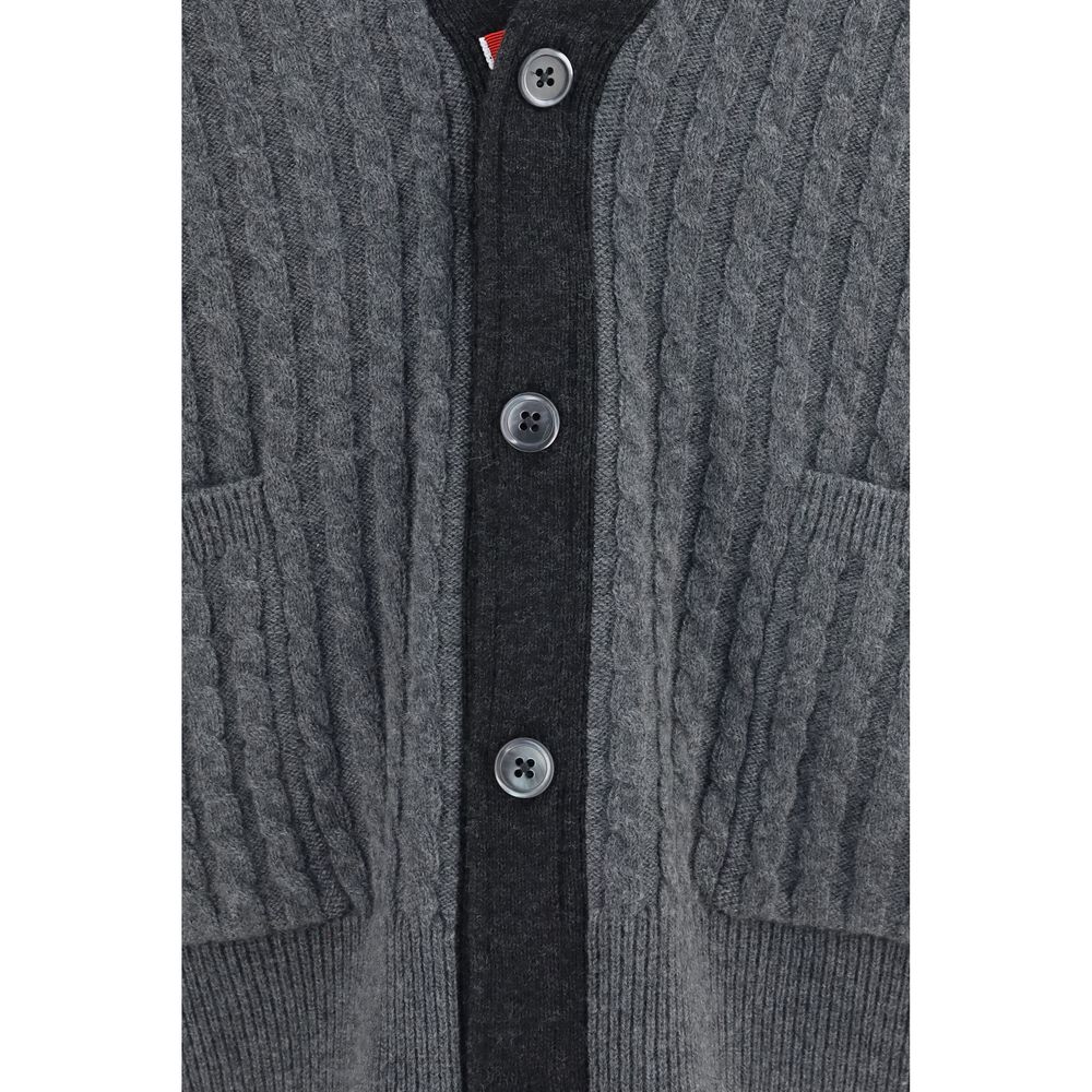 Thom Browne Grauer Woll Cardigan Ovis Aries