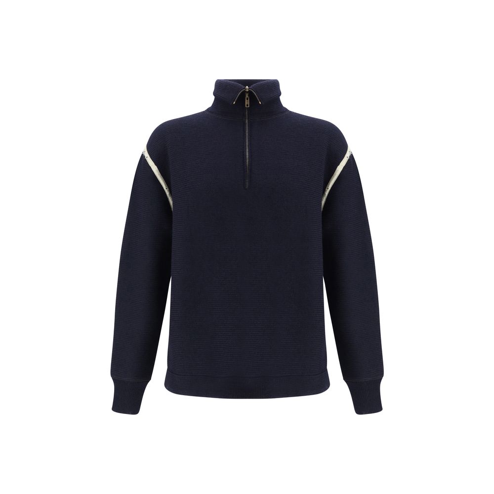 Maison Margiela Blauer Wollpullover Oves Aries