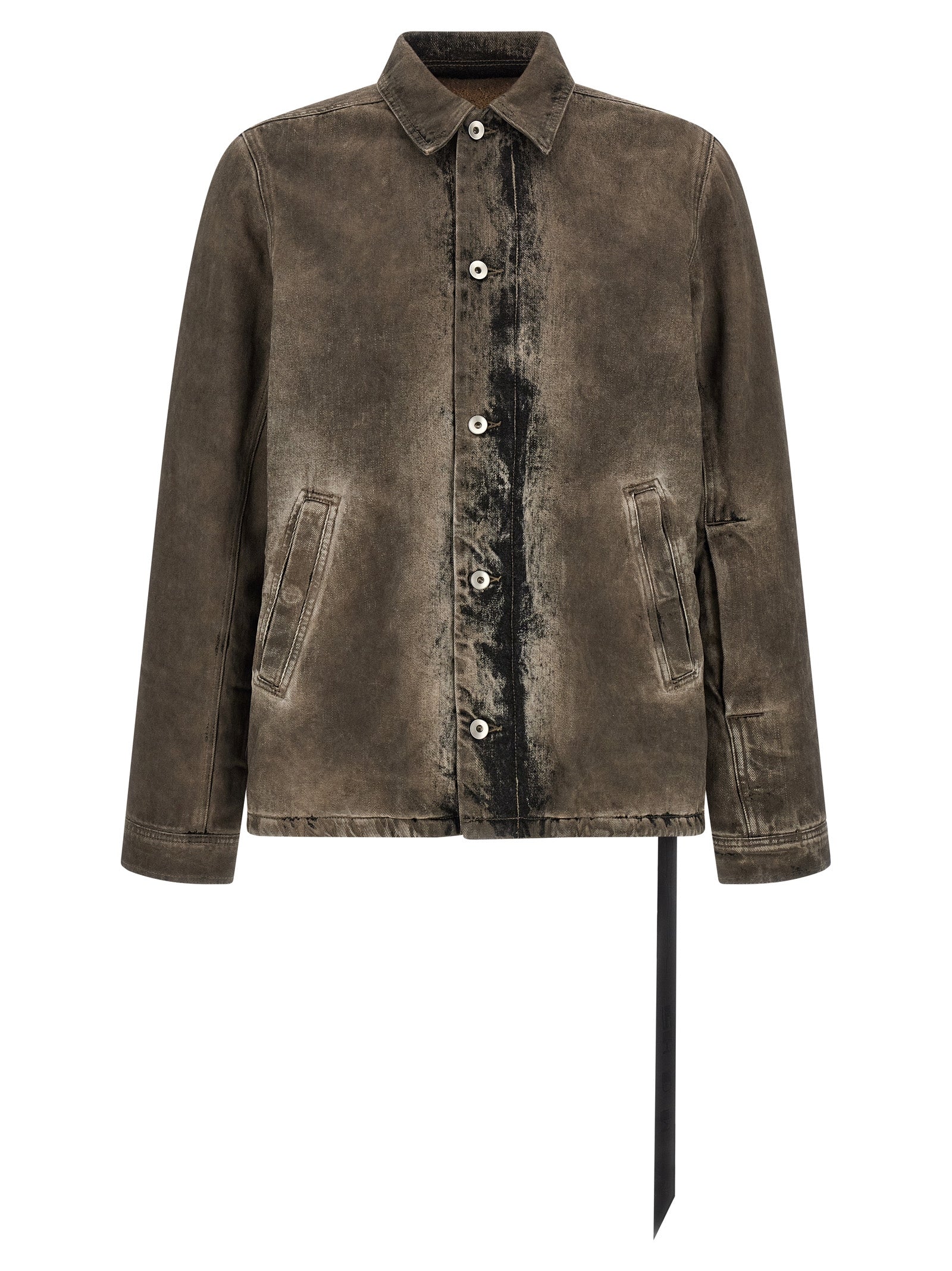 DRKSHDW Graue Jeansjacke aus Baumwolle