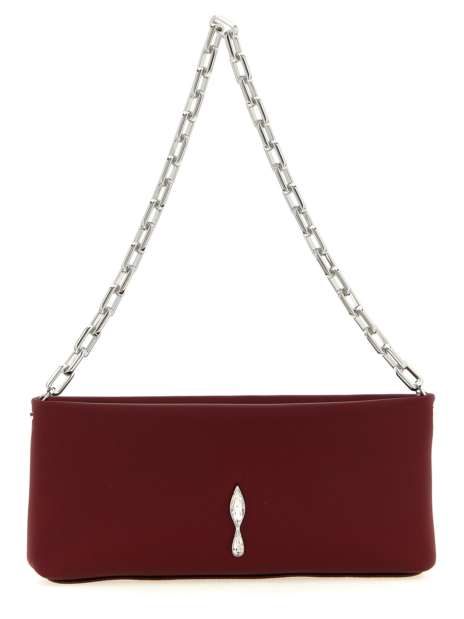 Christian Louboutin Bordeaux Elastan Clutch Bag