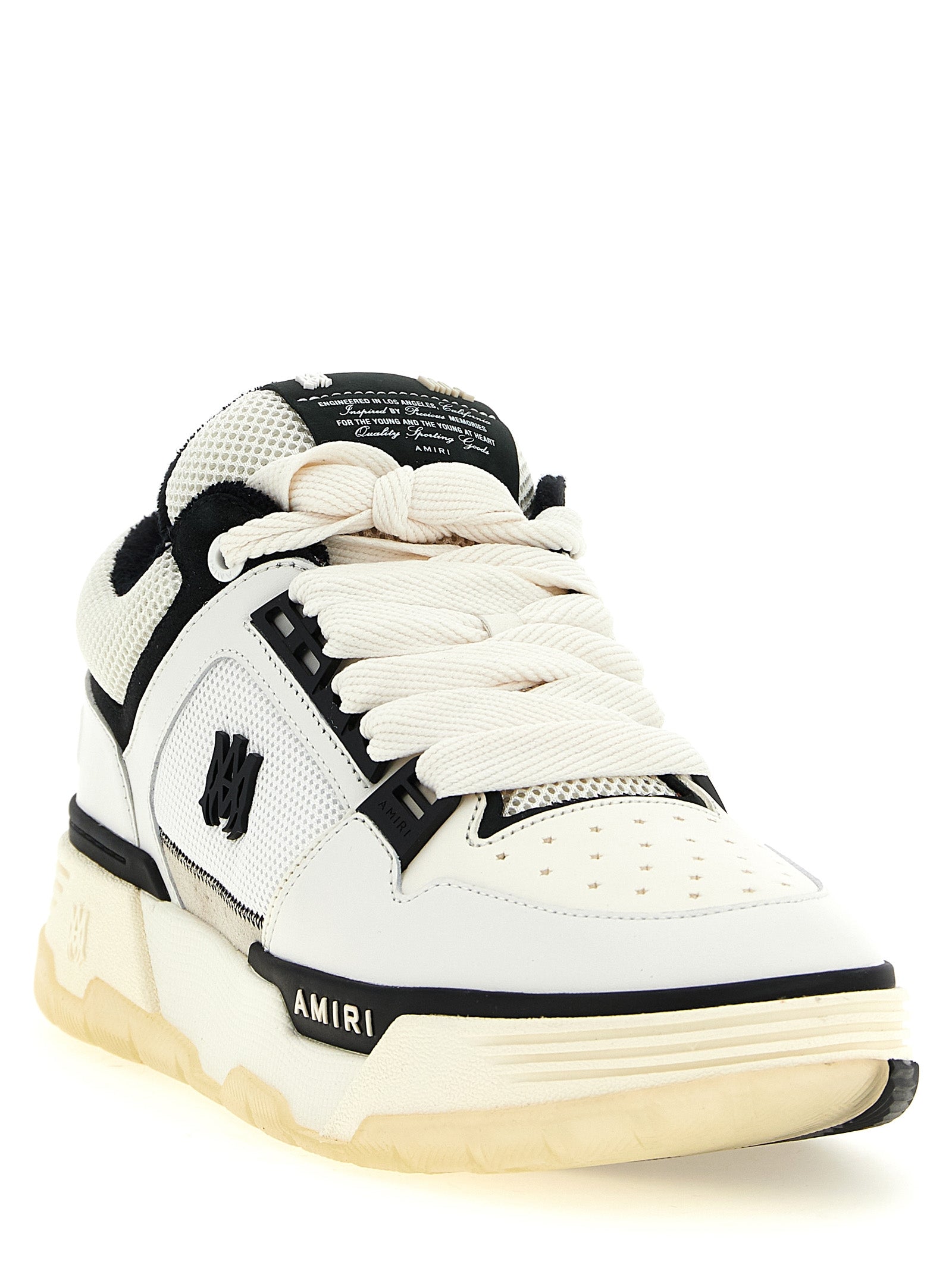 Amiri Zweifarbige Kalbsleder-Sneaker im Athletic-Stil