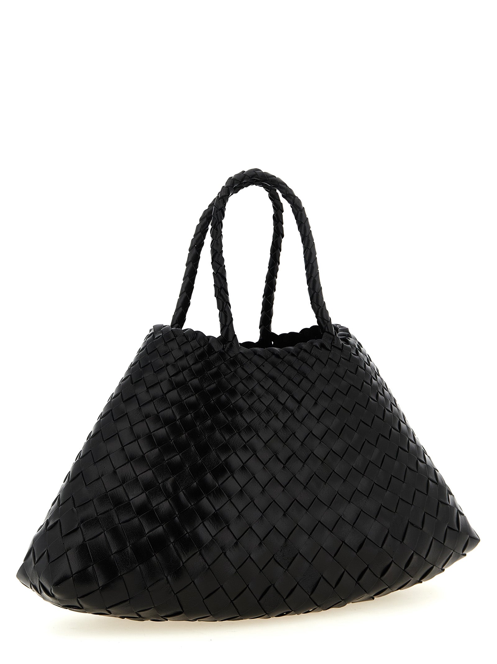 Dragon Diffusion Schwarze Kalbsleder-Handtasche