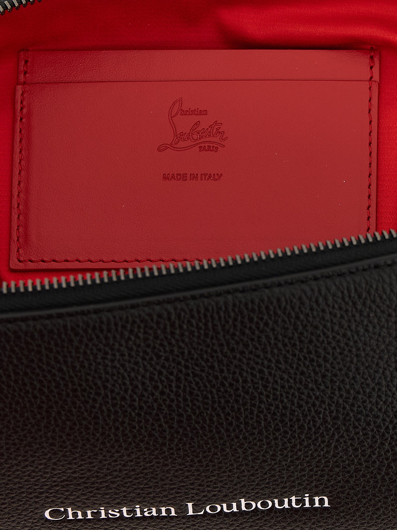 Christian Louboutin Accessoires aus schwarzem Kalbsleder