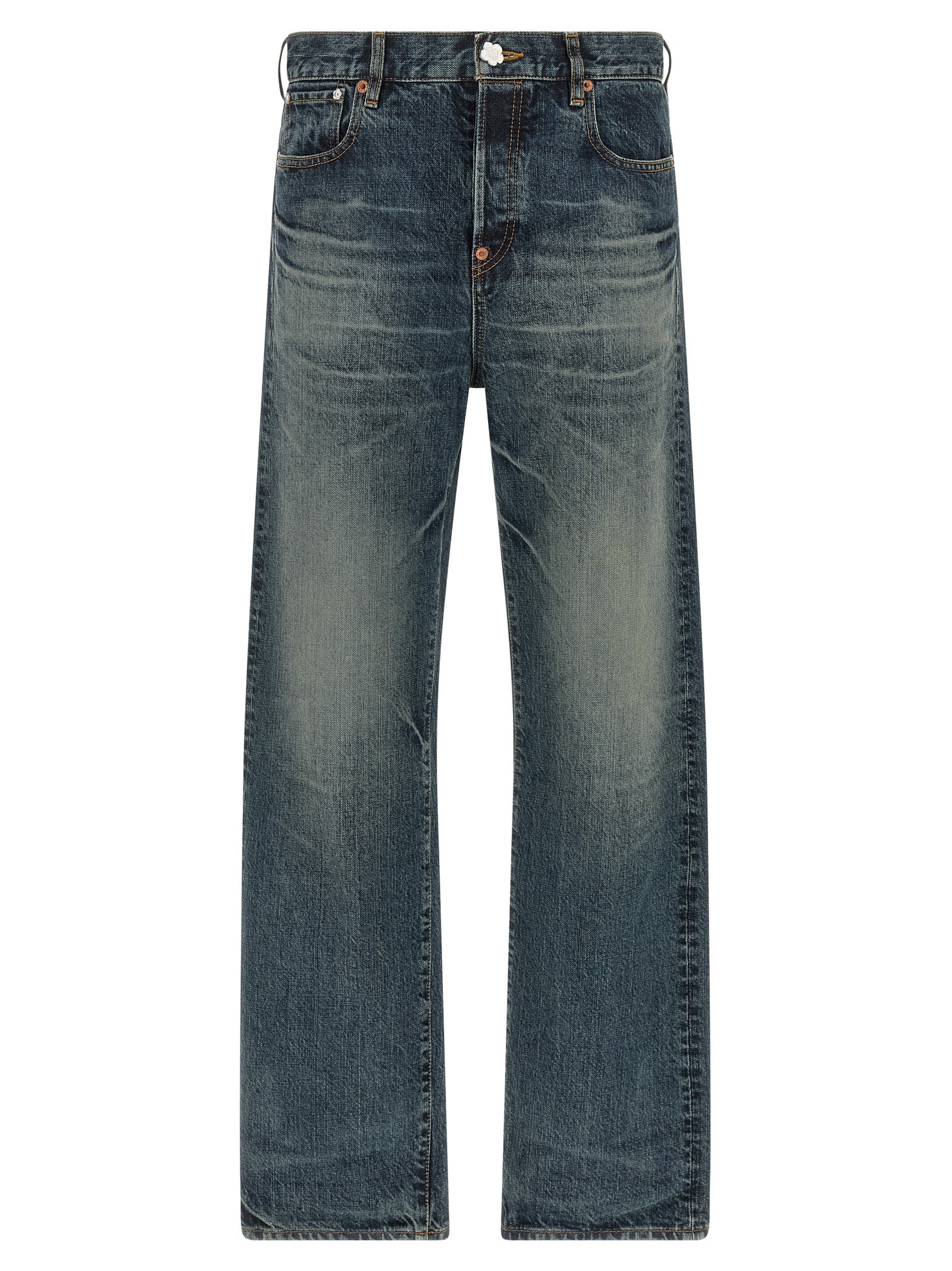 Kenzo Blaue Jeans aus Baumwolle im geraden Schnitt