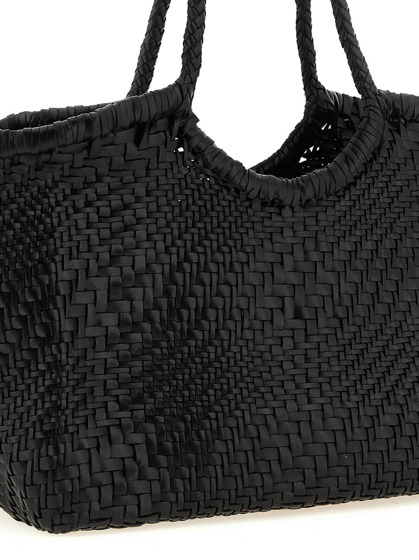 Dragon Diffusion Schwarze Kalbsleder-Schultertasche