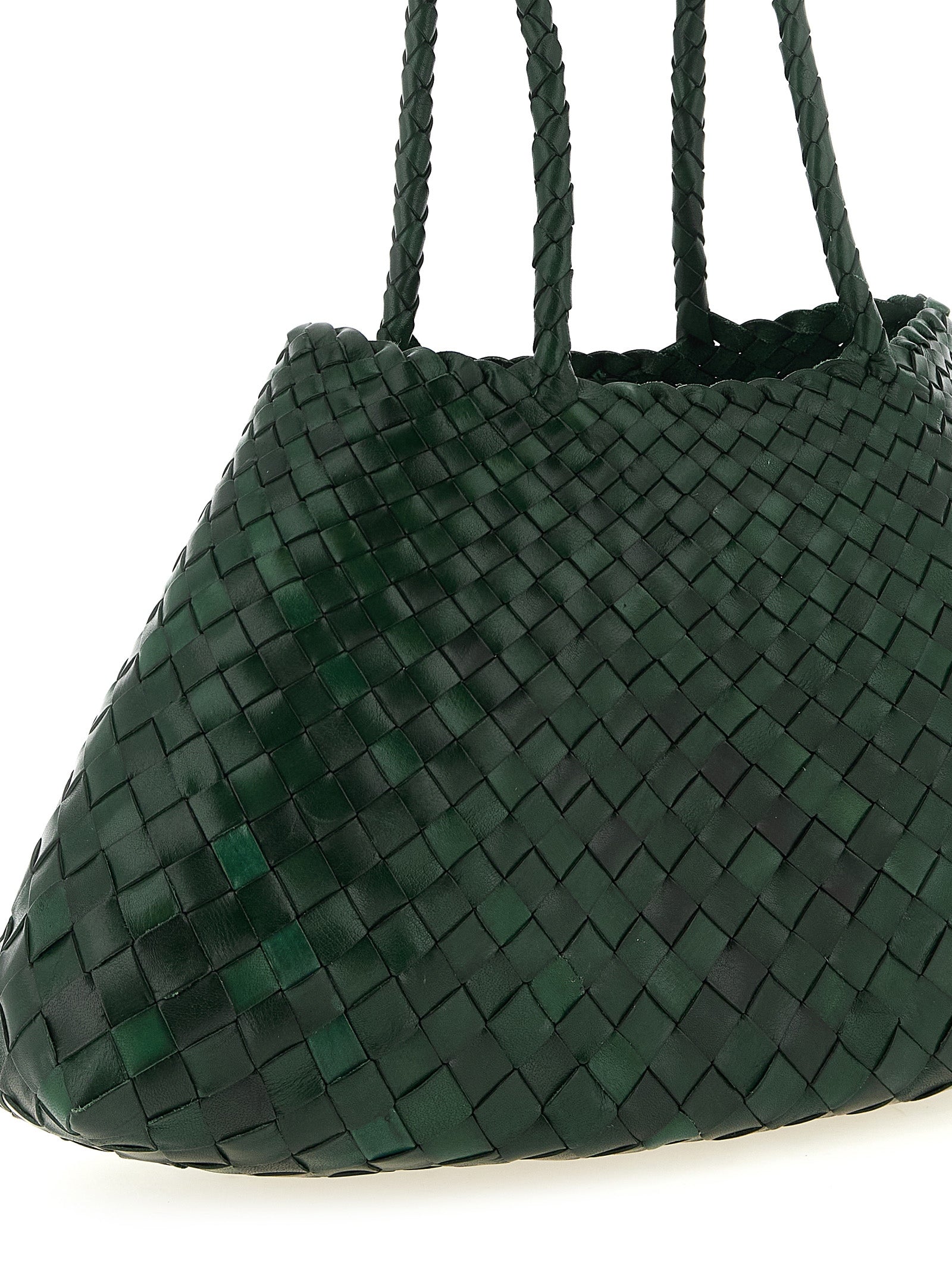 Dragon Diffusion Zweifarbige Schultertasche aus Kalbsleder