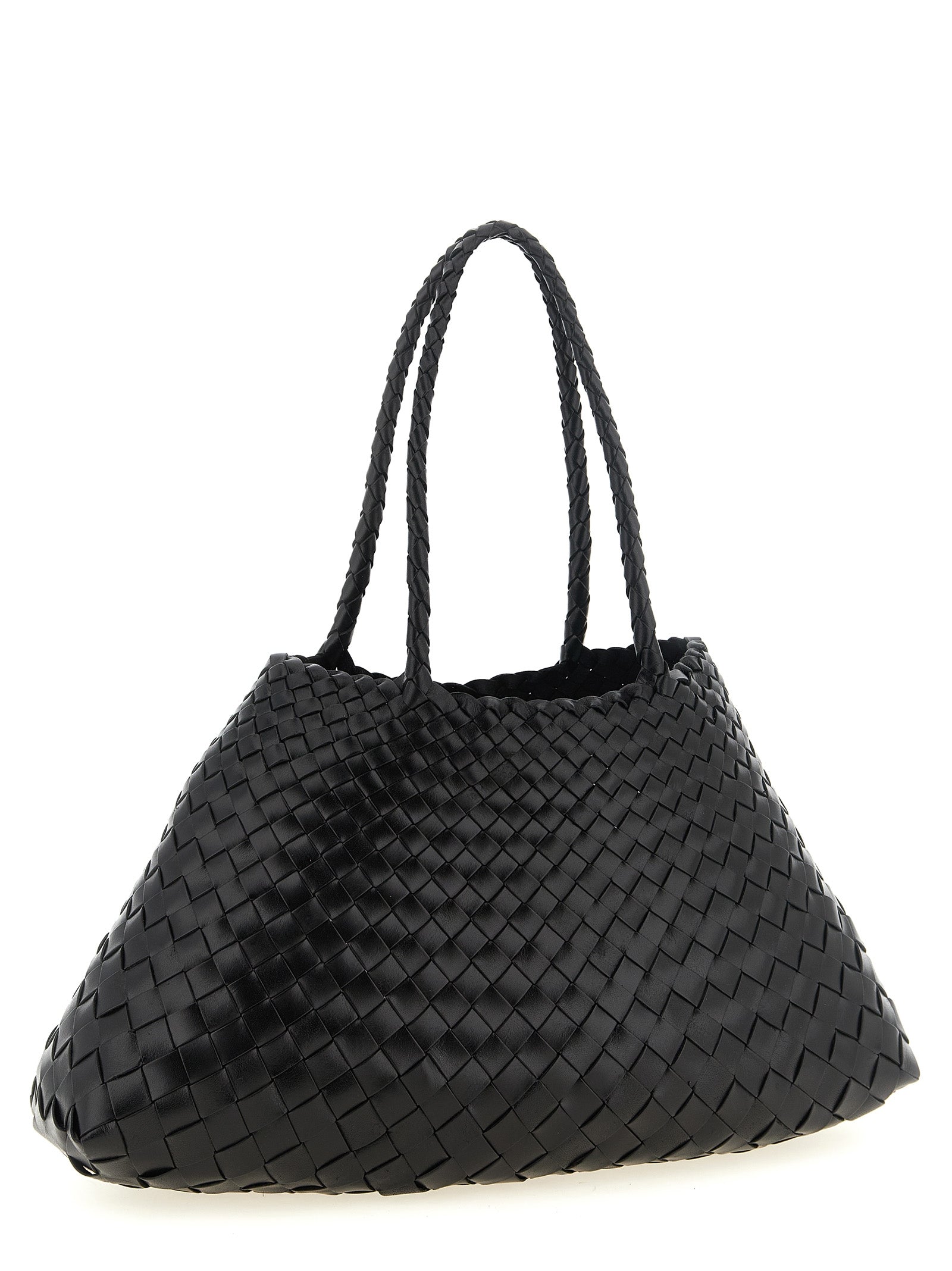 Dragon Diffusion Schwarze Kalbsleder-Schultertasche
