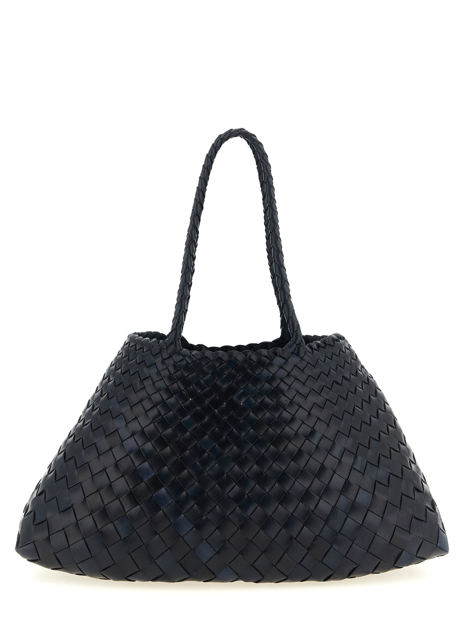 Dragon Diffusion Schultertasche aus blauem Kalbsleder